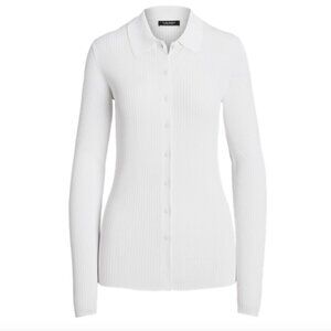 NWOT Ralph Lauren Rib-Knit Long-Sleeve Polo Cardigan